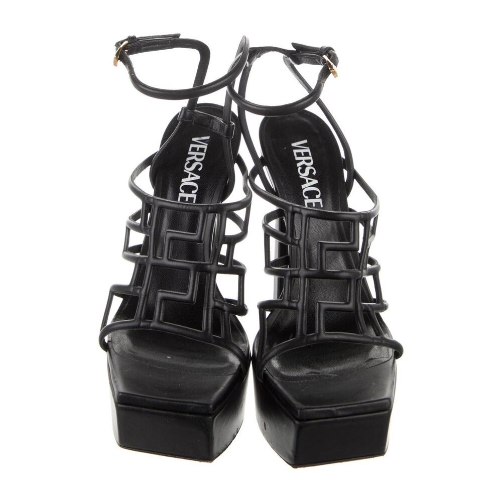 Versace Leather Platform Heels - image 3